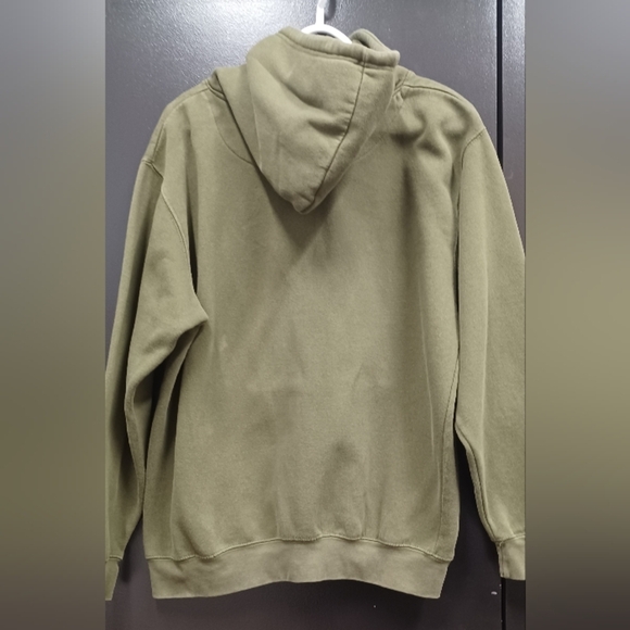 Country Liberty Large Olive Green Eagle Hoodie - Picture 3 of 4